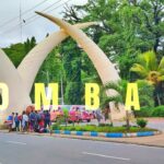 Tusk monument in Mombasa along Moi Avenue