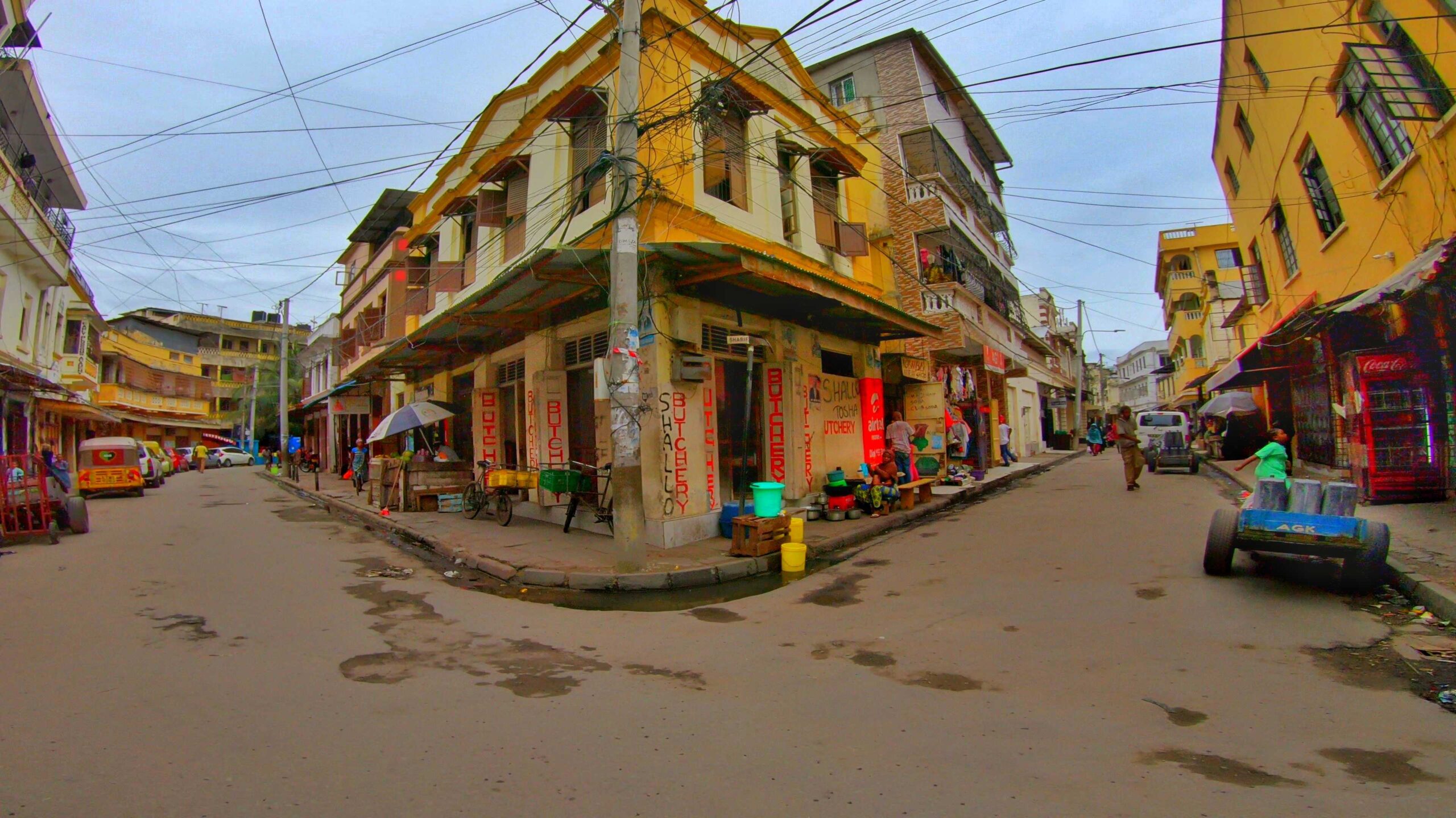 Mombasa's old town buildings