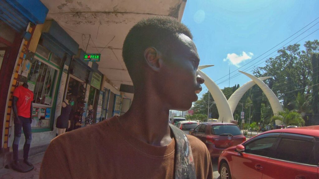 Tusk monuments in Mombasa CDB