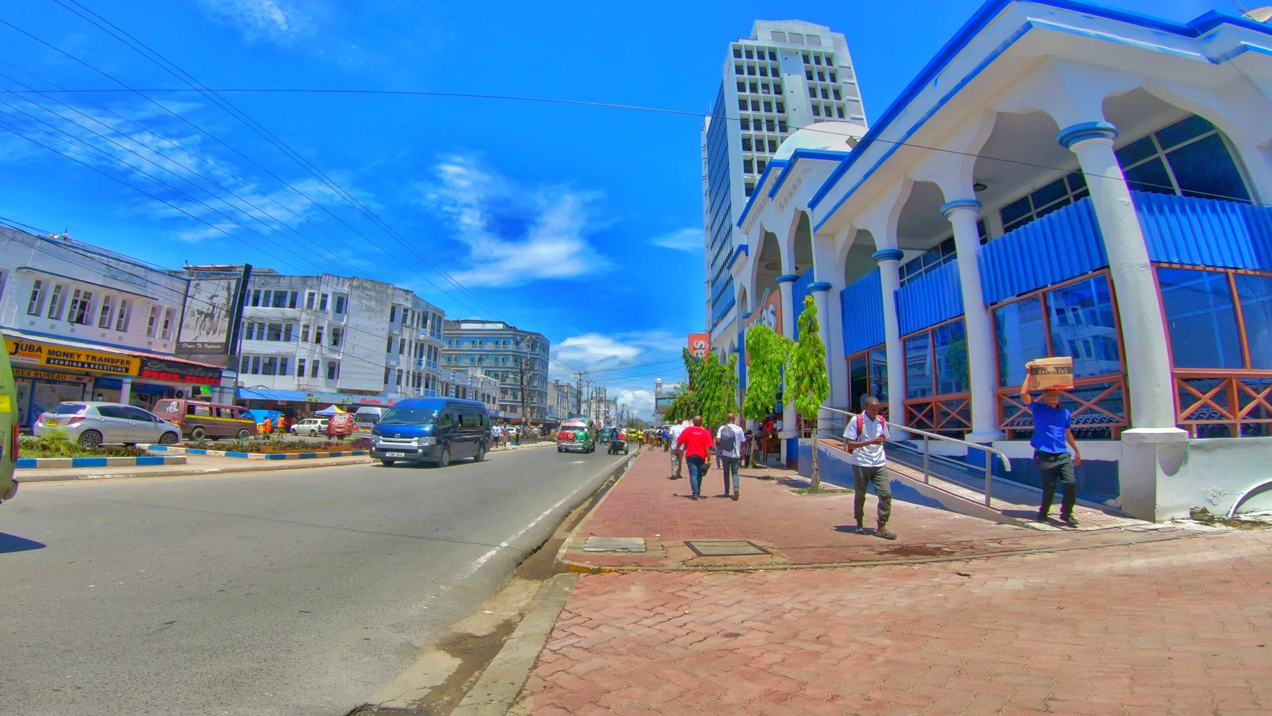 An image showing Mombasa CBD along Digo Road 