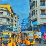 An image showing tuk tuks in Mombasa Bondeni