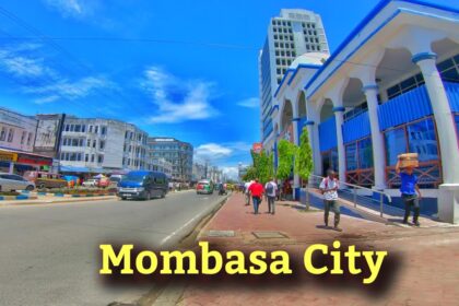 A photo of Mombasa City along Digo Road