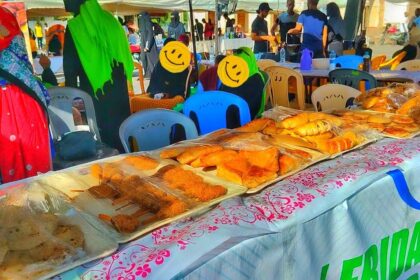 Street foods sold at Mama Ngina Waterfront In December during International Music Festivals