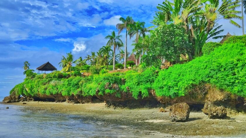 A beach in Likoni Mombasa